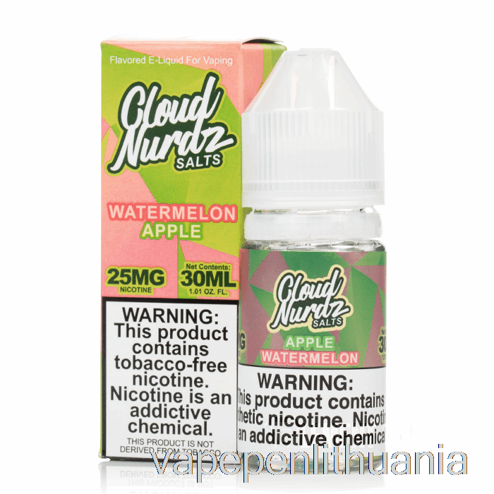 Arbūzas Obuolys - Debesis Nurdz Druskos - 30ml 25mg Vape Skystis